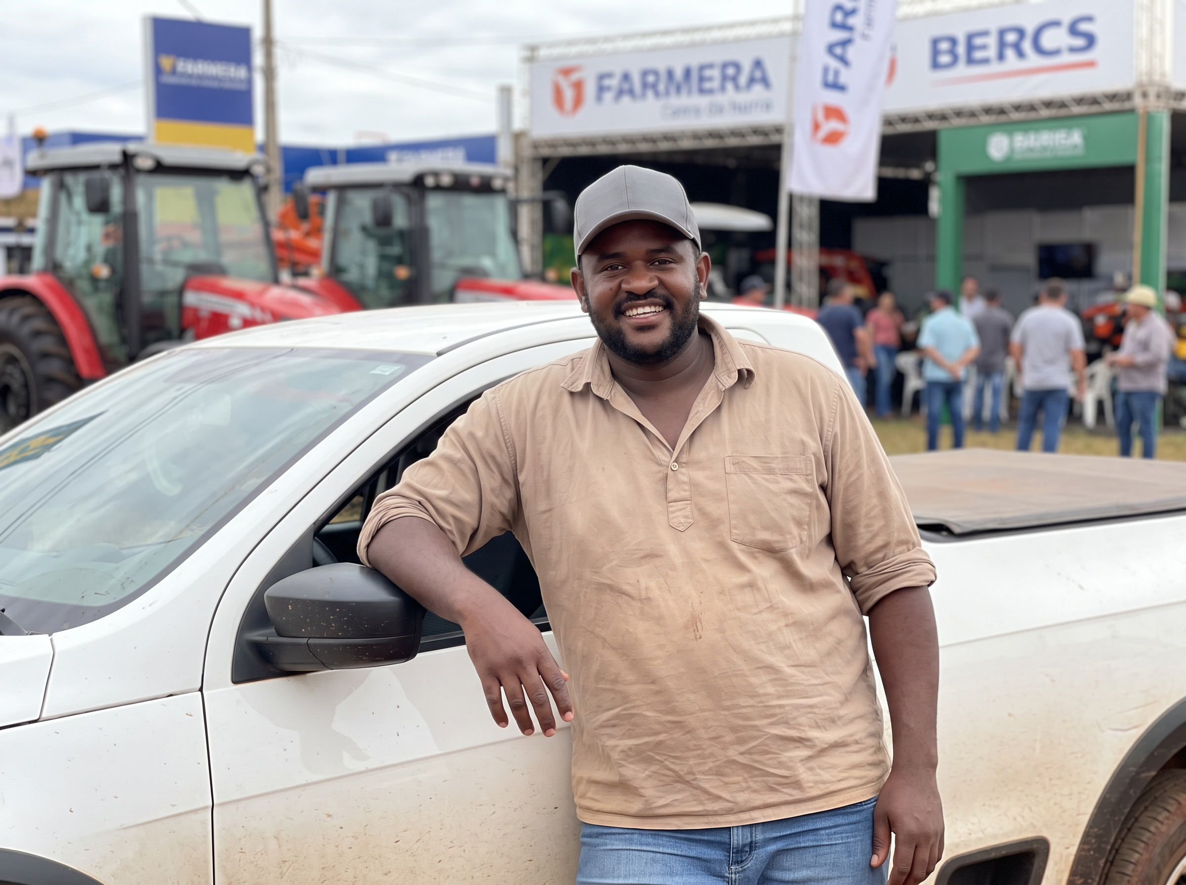 Jorgim Agro Boy em feira do agronegócio